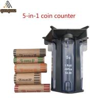 ราคา QUU เครื่องนับเหรียญ 5in1 เครื่องคัดแยกเหรียญ Tube Wrapper Holder เปลี่ยนที่มีประสิทธิภาพ (49751417281)