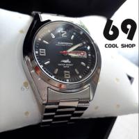 ราคา US Submarine นาฬิกาข้อมือผู้ชาย ตัวเรือนสายสแตนเลส กันน้ำ Water Resist 100% หน้าปัดดำสวยหรู (1400063565)