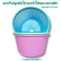 ราคา Small Evting ตะกร้าปลูกต้นไม้ ตะกร้าใส่ของ พลาสติก No. 110-2 ขนาดใหญ่ 40 ซม. สีหวาน ตะกร้ากลม (13869596398)