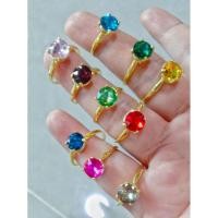 ราคา แหวนพลอยสีหัวกลมตัวแหวนทำจากทองเหลืองแท้ไม่ชุบสีสามารถใส่ติดตัวได้เป็นประจำโดนแป้งโดนครีมได้และสามารถใส่โดนน้ำได้ทุกๆวัน (25785091562)