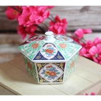 ราคา โถ ถ้วยมีฝาปิด ลายเบญจรงค์ ญี่ปุ่น สินค้ามือสอง (15939404238)