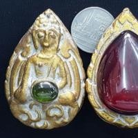 ราคา พระดอยไซเนื้อชินทองบนเม็ดพระธาตุ (มีอักขระ) กรุดอยไซ (43554371004)