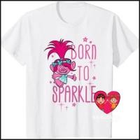 ราคา QSเสื้อยืด พิมพ์ลาย Trolls Born To Sparkle (18078369295)