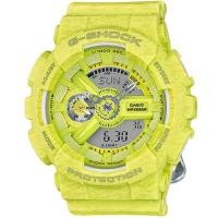 ราคา Casio G-Shock Mini นาฬิกาข้อมือผู้หญิง สายเรซิ่น รุ่น GMA-S110HT-9A - สีเหลือง (283187471)