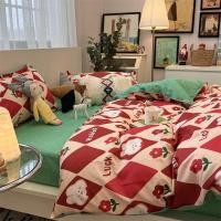 ราคา ▤❁Girly Heart น่ารักเพชรกระต่ายเตียงสีแดงชุดสี่ชิ้นผ้าฝ้ายผ้านวมแผ่นปกหอพักนักเรียนชุดสามชิ้น (19493791396)