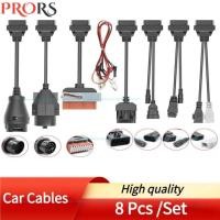 ราคา NEW Full Set 8pcs Car Cables OBD Diagnostic Tool OBD2 OBDII OBD 2 Connect Cable For TCS Pro Plus in (50254607903)