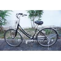 ราคา จักรยานแม่บ้านญี่ปุ่น - ล้อ 26 นิ้ว - ไม่มีเกียร์ - ไฟหน้าอัตโนมัติ - Bridgestone - สีดำ [จักรยานมือสอง] (44078090525)