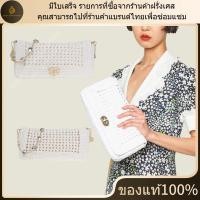ราคา ใหม่ มีใบเสร็จ อุปกรณ์เสริมที่สมบูรณ์ Miu Miu สีขาว กระเป๋าถือ ของแท้ 100 (29192594656)