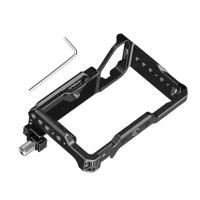 ราคา [Rococo1-TH] Andoer กล้อง Video Cage อลูมิเนียมอัลลอยด์พร้อมที่ยึดรองเท้าเย็น 1/4 นิ้วและ 3/8 ด้ายคลิปสายเคเบิลสําหรับ Sony A7C II/ A7CR (45604536901)