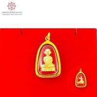 ราคา [ถูกที่สุด] OJ GOLD จี้หลวงปู่ทวด หลังนางกวัก รุ่น 1 พื้นหลังแดง ทองแท้ 90% มีใบรับประกัน จี้พระ หลวงปู่ทวด (11880903992)