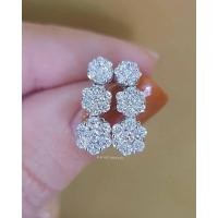 ราคา ต่างหูเพชรกระจุกดอกไม้ระย้า (23258325832)