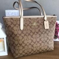 ราคา พร้อมส่ง ZIP TOP TOTE IN SIGNATURE CANVAS (#COACH #F85693) (7409150892)