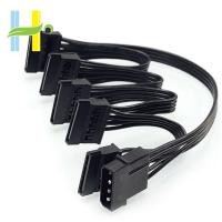 ราคา สายเคเบิล 4 Pin Ide To 5 - Port Power Molex To Sata 18awg สําหรับ Hdd Ssd Pc (3001858732)