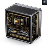 ราคา Dfy X400 MATX เคสคอมพิวเตอร์ gaming CASE PC (เคสพีซี) tempered glass Panoramic Side Transparent Sea View Room 360 Water-Cooled ATX Back Insert Tabletop Game Console Computer Case (57602627046)