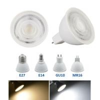 ราคา LED Spotlight หลอดไฟ E27 E14 MR16 GU10 220V Beam มุม 24 120 องศา Bombillas หลอดไฟ LED COB Spot Light 6W (51704884970)