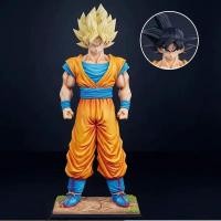 ราคา 30cm Dragon Ball Z Figures Son Goku Anime Figure 2 Heads Kakarotto Super Saiyan Goku Pvc Statue Model Doll Collection To (41201984596)