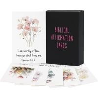 ราคา การ์ดชื่นชมของ JoycuFF สําหรับผู้หญิง, การ์ดอธิษฐานคัมภีร์พระคัมภีร์เวิร์สพระคัมภีร์ 50 คําอธิบายบวกทุกวันและสมาธิความลึกลับของขวัญเสริมพลัง (51751892828)