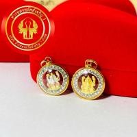ราคา จี้พระพิฆเนศ(ล้อมพลอย)ปางประทานพร เลี่ยมทองแท้90% กันน้ำ (8013649823)