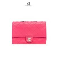 ราคา [ของแท้]CHANEL CLASSIC 10 PINK LAMB SHW มีใบรับประกัน ตรวจสอบได้ทุกใบ ✅ (51950486489)