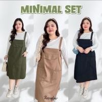 ราคา เซ็ตเอี๊ยมกระโปรง สาวอวบ ผ้าลินิน 3สี เอิร์ทโทน ทรงสวย (40302127681)