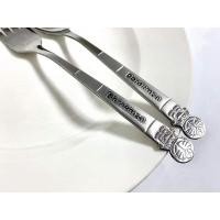 ราคา ช้อนส้อมโดเรม่อนแพ็ค3คู่ (12351386459)