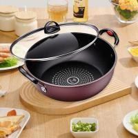 ราคา 26/28/30 หม้อซุป ไม่ติดกระทะ กระทะทอด เหมาะสำหรับเตาแม่เหล็กไฟฟ้าและเตาแก๊ส (24022153440)