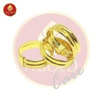 ราคา AGOLDCARE แหวนทองคำ หนักครึ่งสลึง (1.895 กรัม) ลายกิ๊ฟเกลี้ยง ทองคำแท้ 96.5% (4460102547)