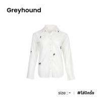 ราคา Greyhound-เสื้อเชิ้ตแขนยาว-สีขาว-A023-27 (26911074385)