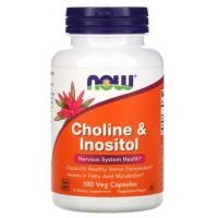 ราคา Now Foods, Choline & Inositol [ 100 Veg Capsules ] Choline & Inositol puritan , now (4980931165)