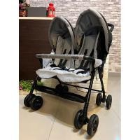 ราคา รถเข็นแฝ รถเข็นพี่น้อง แบรนด์ Graco รุ่น Duo Sport สีเทาดำ ปรับเบาะนอนแยกได้ ล้อหน้าหมุนได้ 360 (28702839244)