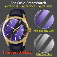 ราคา 2-6 ชิ้นสําหรับ Casio MTP-VD03 MTP-VD02 MTP-VD01 SmartWatch 2.5D Ultra Slim Clear/Anti สีม่วง 9H Tough กระจกนิรภัยป้องกันหน้าจอฟิล์ม (24395018477)