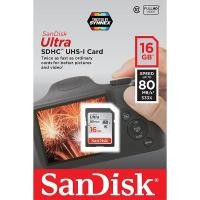 ราคา SanDisk Ultra Class10 SDCard 16GB Speed 80MB/s (SDSDUNC_016G_GN6IN) เมมโมรี่ การ์ด แซนดิส กล้องถ่ายรูป กล้องDSLR ถ่ายภาพ (1446571085)