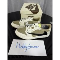 ราคา (มือ1 พร้อมส่งด่วน ถูกที่สุด!! ของแท้) รองเท้า Travis Scott x Air Jordan 1 Low Golf Olive Neutral Olive (FZ3124-200) (26074982623)