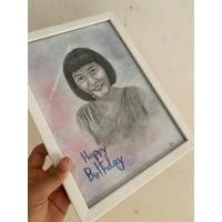 ราคา รับวาดรูปเหมือน ภาพขาวดำ กระดาษปอนด์ 100 แกรม ขนาด A4 (20277935888)