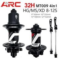ราคา Arc MT009 4 IN 1 ดุมล้อหน้า หลัง อะลูมิเนียมอัลลอย 6 ขา 32 รู ความเร็ว 8-12 สําหรับจักรยานเสือภูเขา (22851616248)