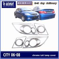 ราคา Vemart honda city 06-08 อุปกรณ์เสริมฝาครอบไฟท้ายด้านหลังโครเมียม อะไหล่ idsiauto ของแต่งรถ (54005504329)