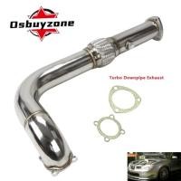 ราคา Turbo Downpipe Exhaust for Subaru GT35 GT35R 3 Inch high-flowing catalytic converter (43377998486)