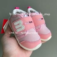 ราคา พร้อมส่งค่ะ รองเท้าผ้าใบเด็กผู้หญิง มิกิเฮ้าส์ miki house สีชมพูพาสเทล size 13.0 13.5 cm ของใหม่ป้ายห้อย มีกล่องตรงรุ่น (14681493149)