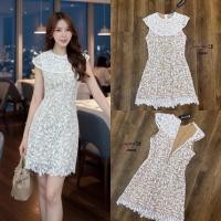 ราคา showroom Dress ผ้าลูกไม้ทอลาย3Dในตัวสวยมากค่ะ ใช้ผ้าอย่างดีในการตัดเย็บค่ะ (17689234522)