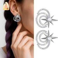 ราคา ต่างหูโลหะแบบดาวหกแฉกสำหรับผู้หญิง (48455088300)