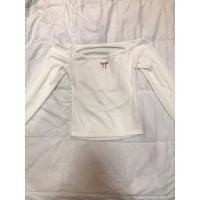 ราคา เสื้อเปิดไหล่ โชว์หลัง มีตำหนิ 2 จุด ตามภาพ ไซส์ s ที่เหลือขาวใหม่กริบ (41467441608)