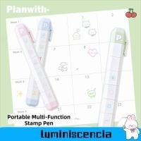 ราคา LUMINESCENCIAGA To Do List Journal Stamp, การ์ตูน Self-ink Seal ปากกา, น่ารัก 6 รูปแบบที่ถอดออกได้แบบพกพาไดอารี่ซีลเด็กเครื่องเขียนโรงเรียน (47554625223)