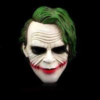 ราคา Batman Joker Mask Male Prom cos Dress Up Halloween Dark Knight Movie Resin Mask (56454859583)
