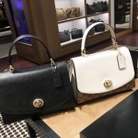 ราคา พร้อมส่ง แท้ 100% New Coach รุ่น COACH TILLY TOP HANDLE SATCHEL WITH SIGNATURE CANVAS COACH F76620 (8955395023)