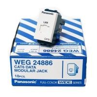ราคา เต้ารับ RJ45 CAT6 เมีย ; PANASONIC / WEG-24886 (27362624038)