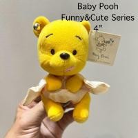ราคา ตุ๊กตา หมีพูห์ หูมีกระดิ่ง ป้ายห้อย หายาก งานสะสม ลิขสิทธิ์แท้ Baby Pooh Funny&Cute Series ขนาด4” มีเม็ดถ่วง Bean Bag (25355760373)