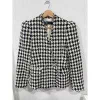 ราคา เสื้อคลุม สูท แบรนด์ Zara สายขาวดำ ไหล่ตั้ง ผู้ดี (28503542302)