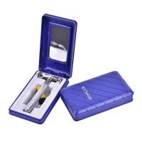 ราคา ที่โกนหนวดแบบโบราณ ใบมีดโกน โกนหนวด มีดโกนหนวดสเตนเลส มีดโกนหนวด2คม พร้อมกล่องเก็บ มีดโกนใบเดี่ยว พร้อมใบมีดโกนตราขนนก S (27810415685)