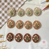 ราคา กิ๊ปติดผมปักดอกไม้ กิ๊ปเป๊าะแป๊ะ ไหมพรมถักน่ารักๆ งาน Handmade (55355235099)