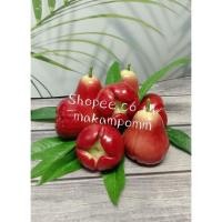 ราคา โมเดลผลไม้ปลอม ชมพู่ ลูกสวย ขนาดเท่าของจริง ราคา/1 ลูก (11623837926)